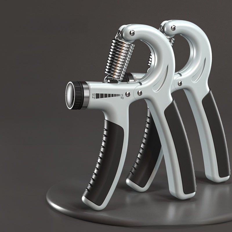 Spring Steel Hand Grip Strengthener - Digital Counter, Dark Gray