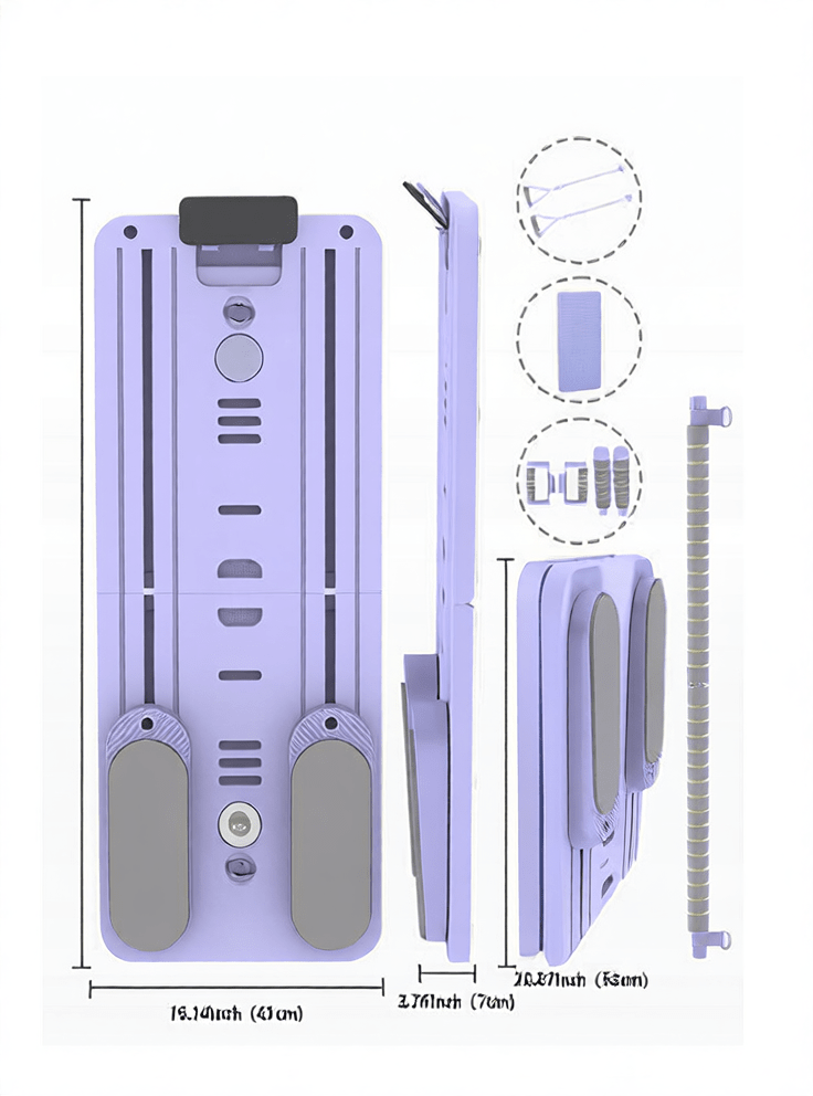 Foldable Abdominal Exercise Wheel | 6 - in - 1 Core Trainer