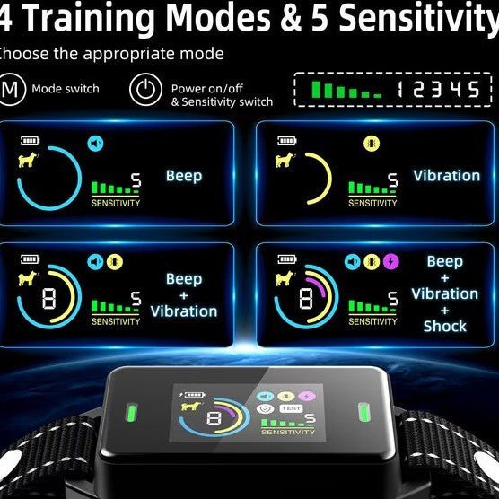 Smart Anti - Barking Collar | IP67 Waterproof Dog Training Device
