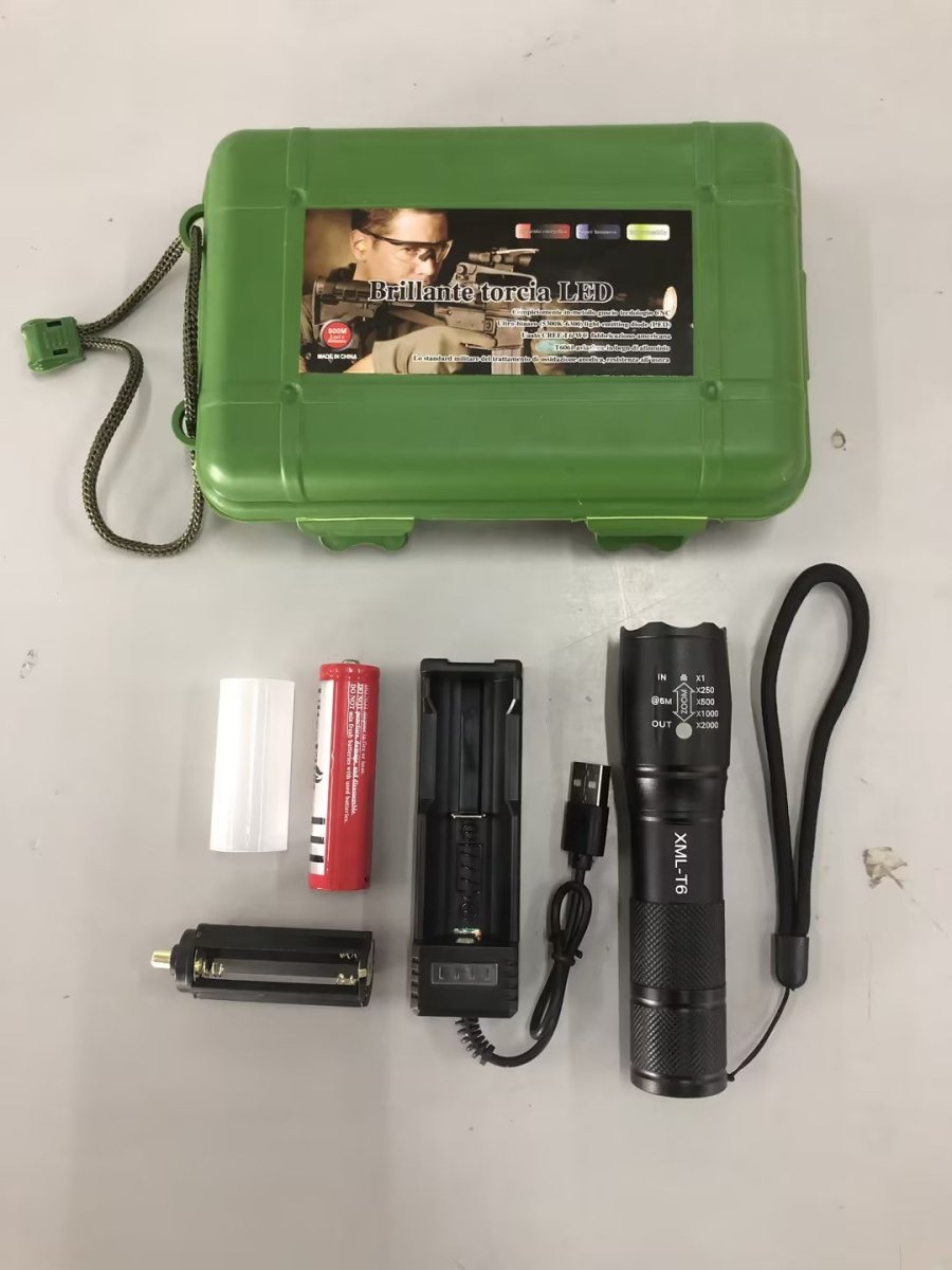 Rechargeable LED Flashlight – Mini, Waterproof, Aluminum Alloy