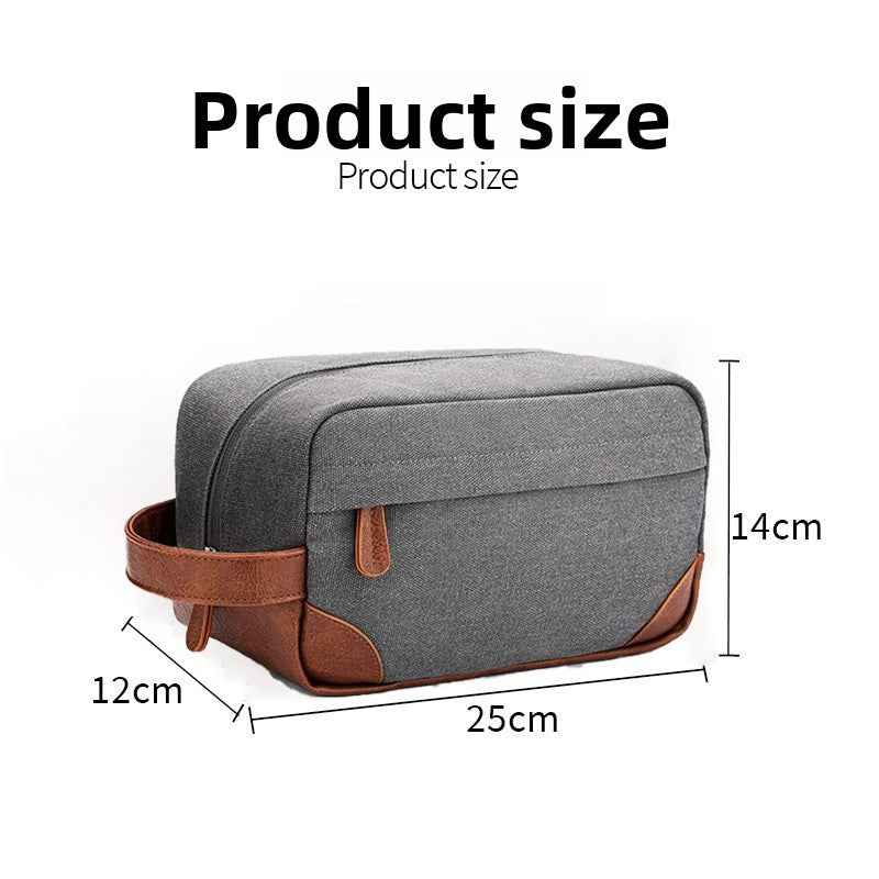 12A Washed Canvas Toiletry Hand-Bag