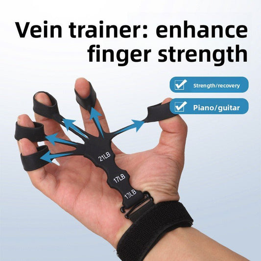 Silicone Finger Training Grip Strengthener - Hand Rehab and Exercise