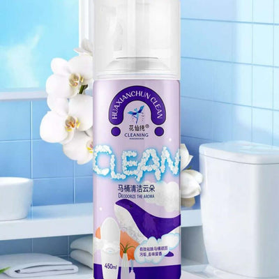Bathroom Toilet Cleaner – Splash-Proof Household Descaling Solution bottle on bathroom shelf