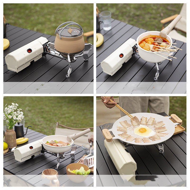 Portable Camping Gas Stove | Folding Outdoor Hiking BBQ Cooker