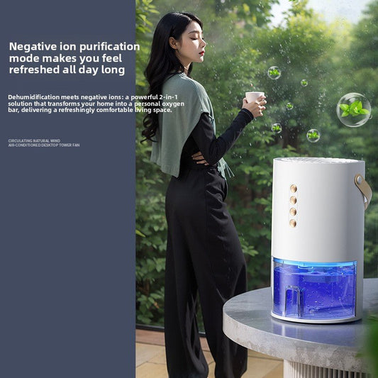 Compact Dehumidifier & Air Purifier | 1L Capacity Silent Model A2