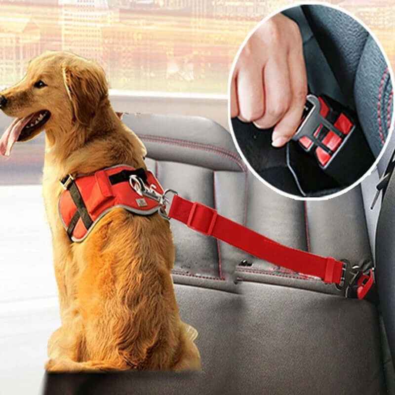 Adjustable Pet Car Seat Belt: Harness Clip
