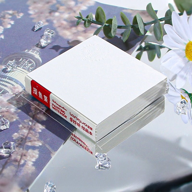 Portable Mini Watercolor Paint Set | Walnut Wood Travel Sketch Kit