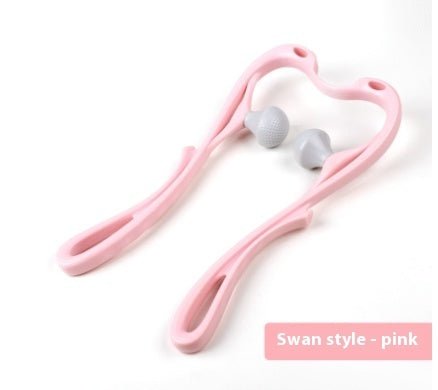 6 - Roller Neck Massager – Ergonomic Swan Design, Blue
