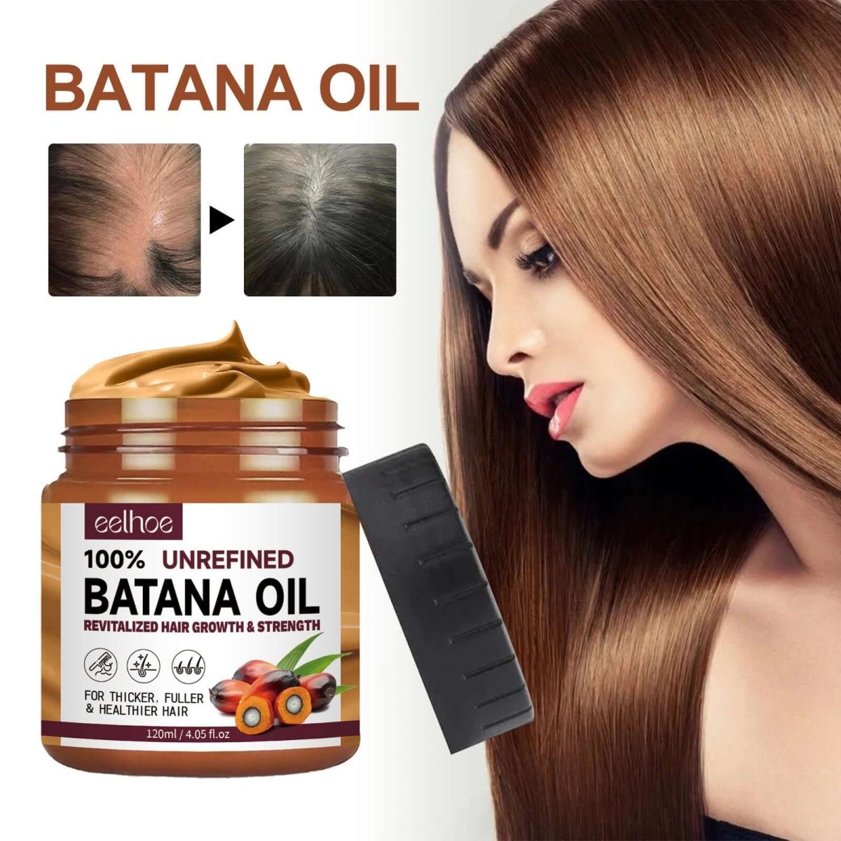 Batana Oil Hair Conditioner: Enhances hair repair care.