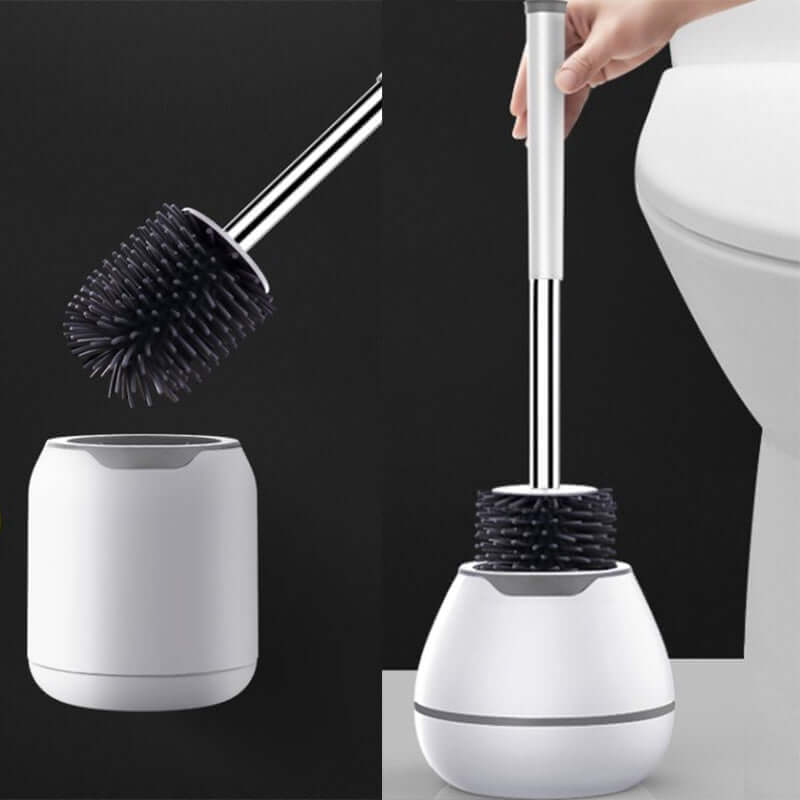 Bathroom Brush Set – Household Cleaning Essentials with modern design for hygienic cleaning of toilets & tiles in bathroom.