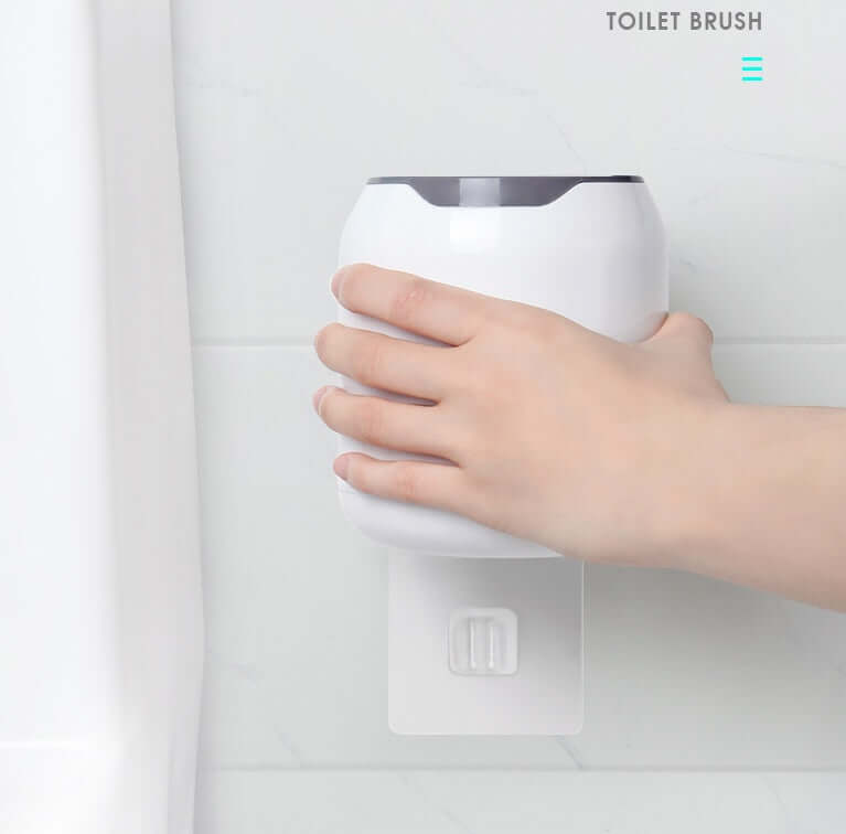 Hand holding Bathroom Brush Set – Household Cleaning Essentials, showing practical use for cleaning.