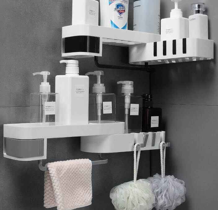 Bathroom Corner Shelf – Wall Rack