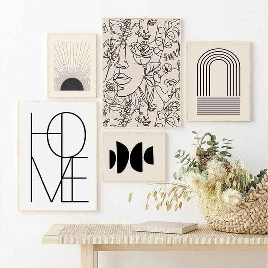 Bohemian Abstract Art Poster – Airbrushed