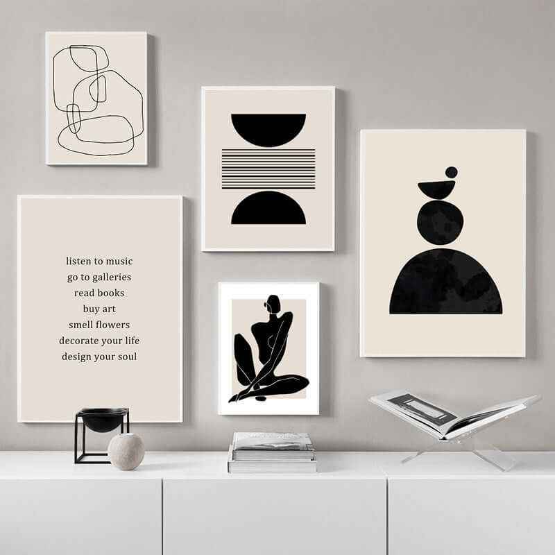 Bohemian Abstract Art Poster – Airbrushed