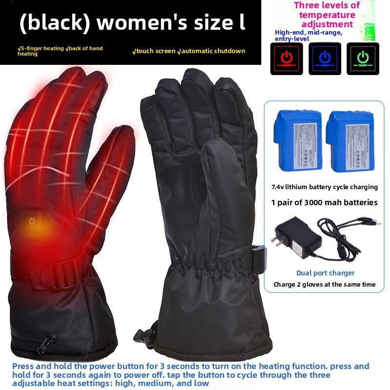 Rechargeable Heated Gloves – Windproof & Water - Resistant Unisex
