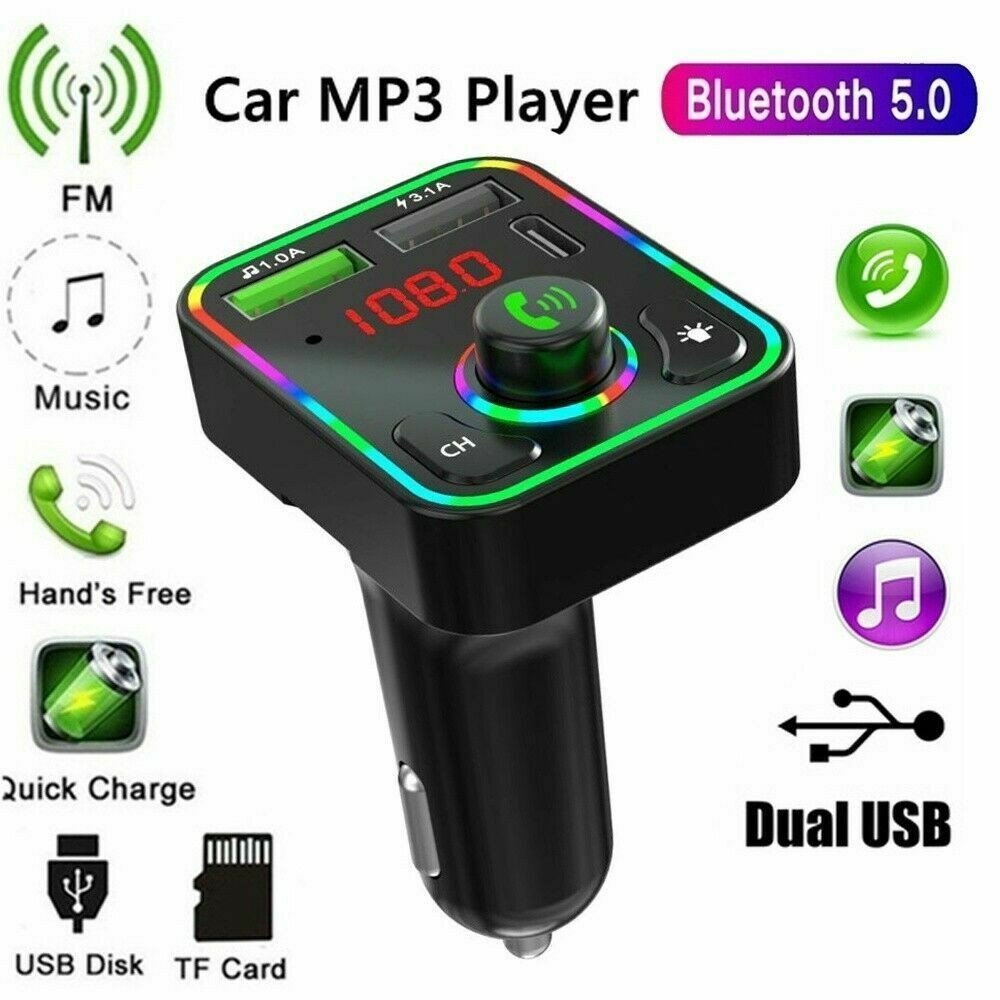 Car Bluetooth FM Transmitter USB Charger MP3 Player Handsfree Call - DoubleJoy Store