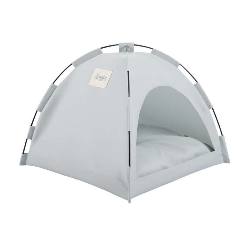 Cat & Dog Tent Bed: Green grey variation.