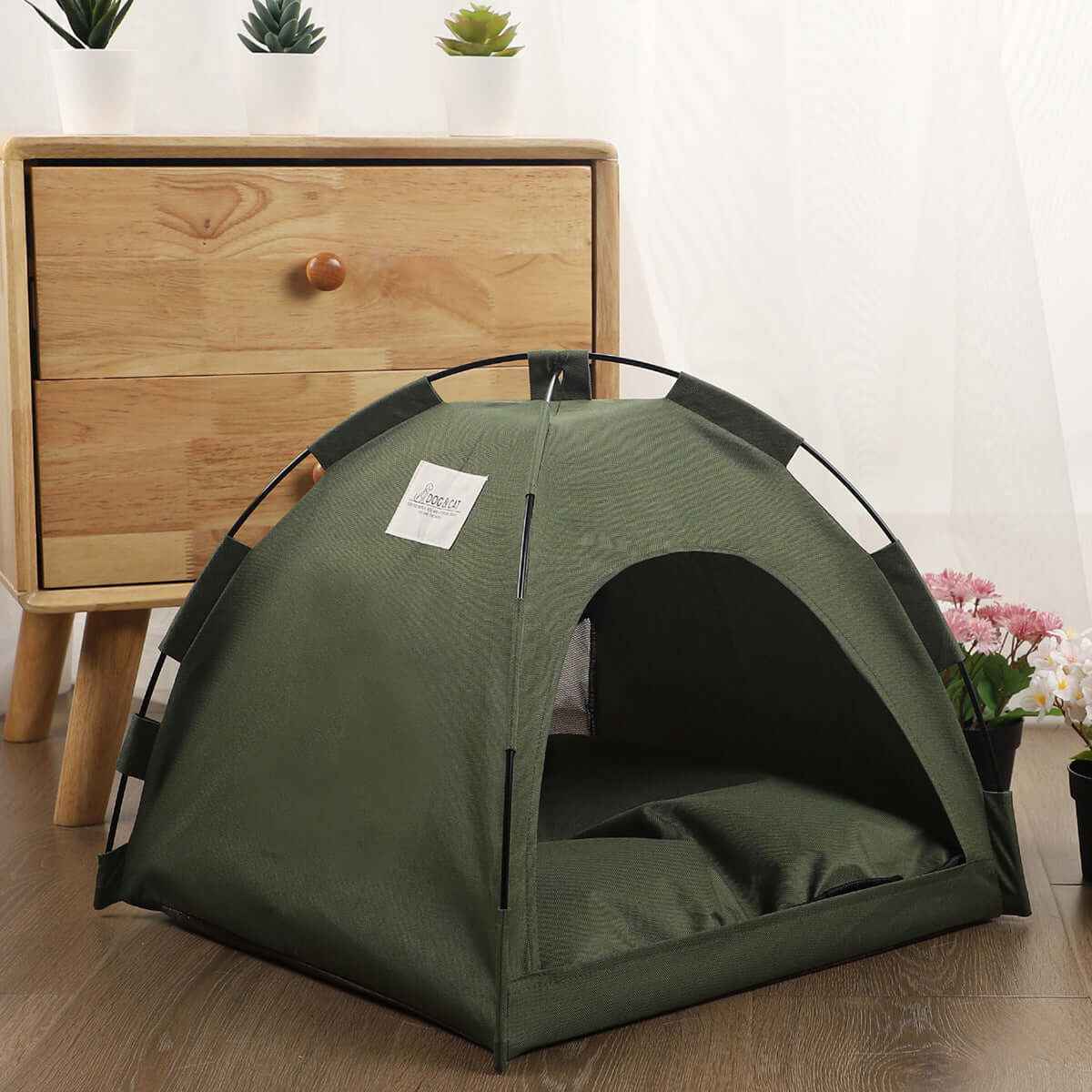 Cat & Dog Tent Bed - Pet Indoor Cushion