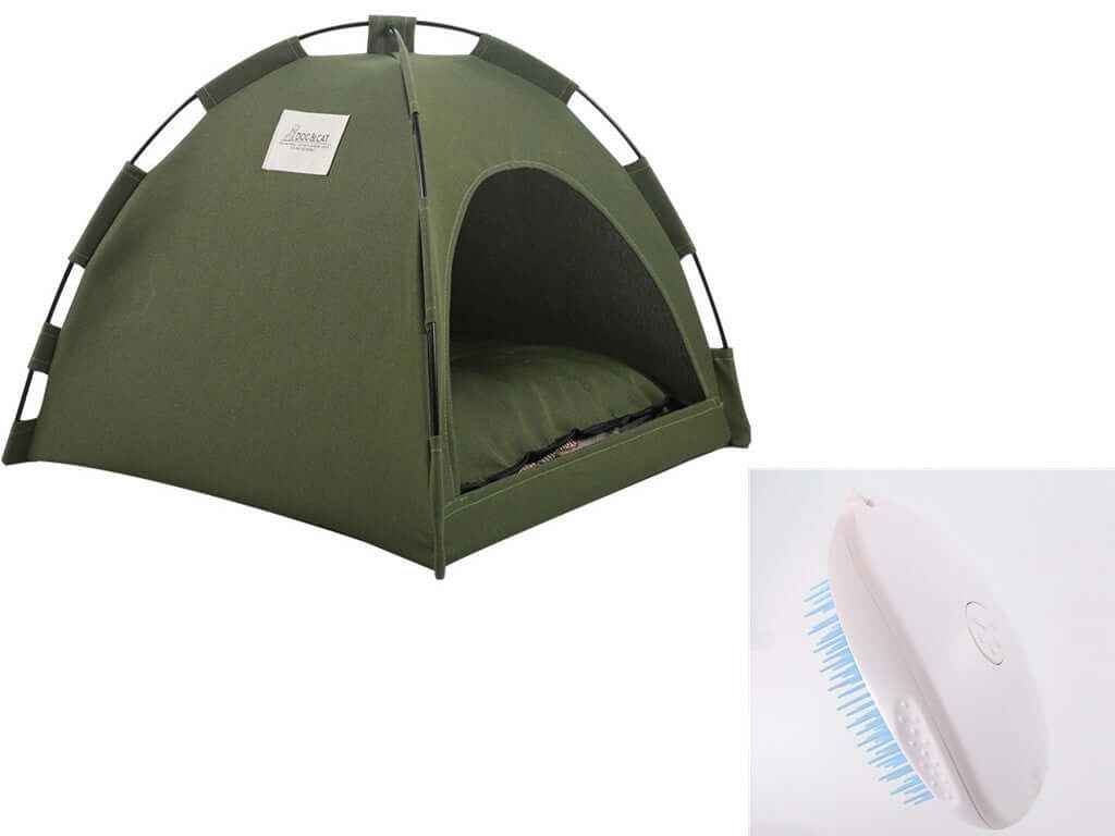 Cat & Dog Tent Bed - Pet Indoor Cushion