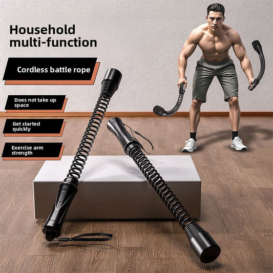 Battle Rope Strength Training Set - Alloy Steel Home Fitness Equipment