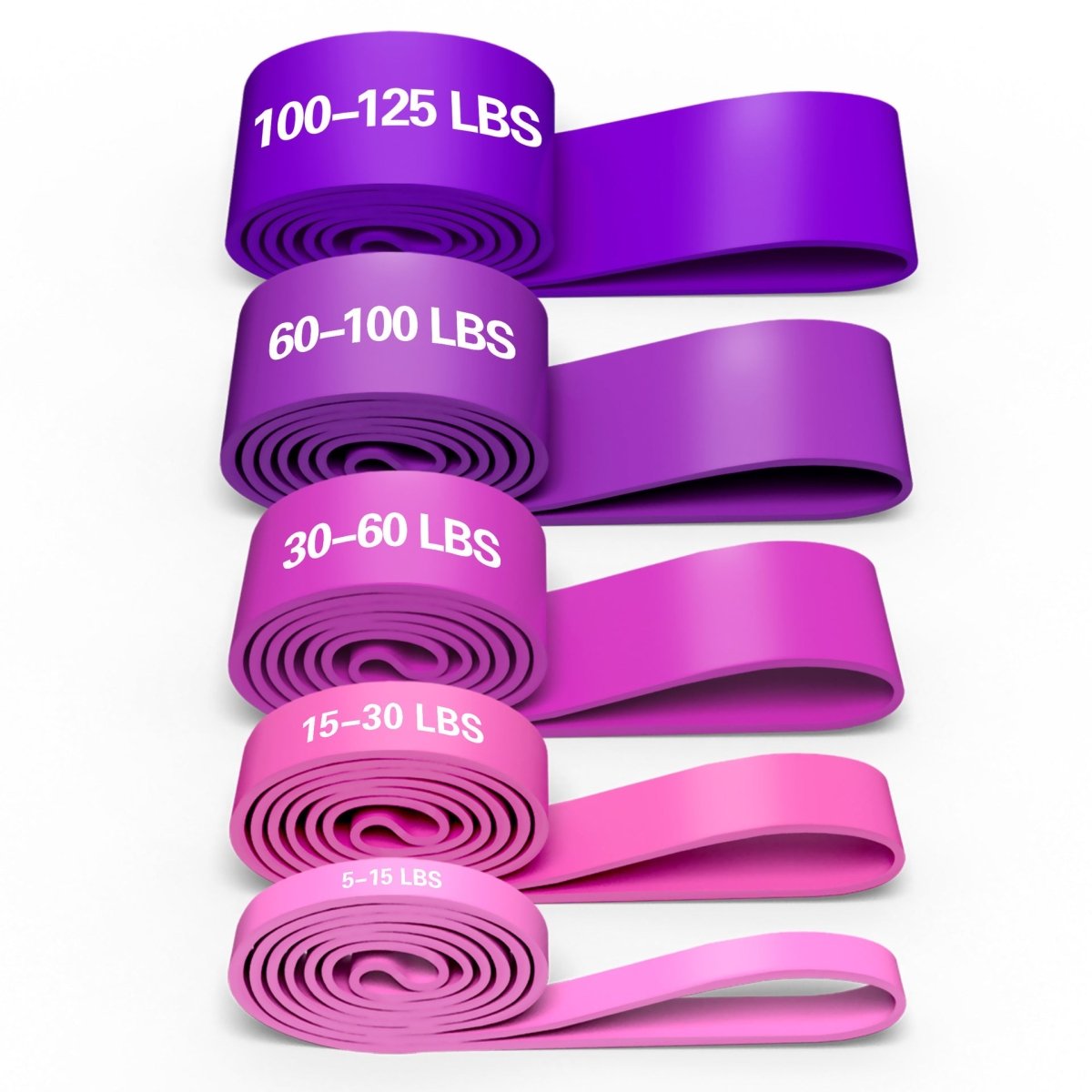 TPE Resistance Bands Set – 5 - Piece Exercise Band for Strength Training