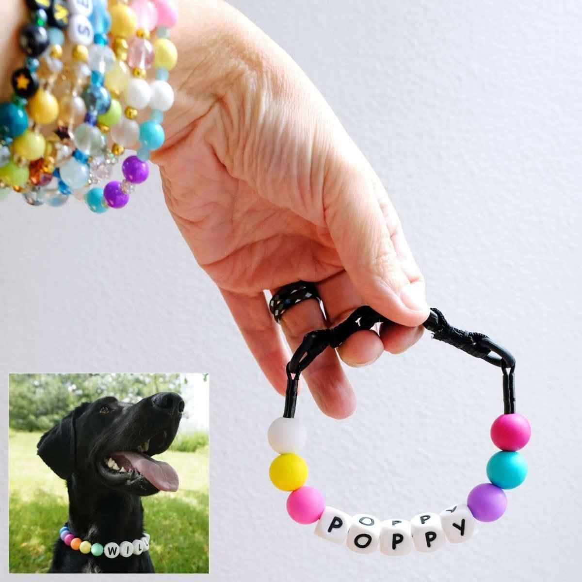 Custom Pet Beaded Name Collar – Set