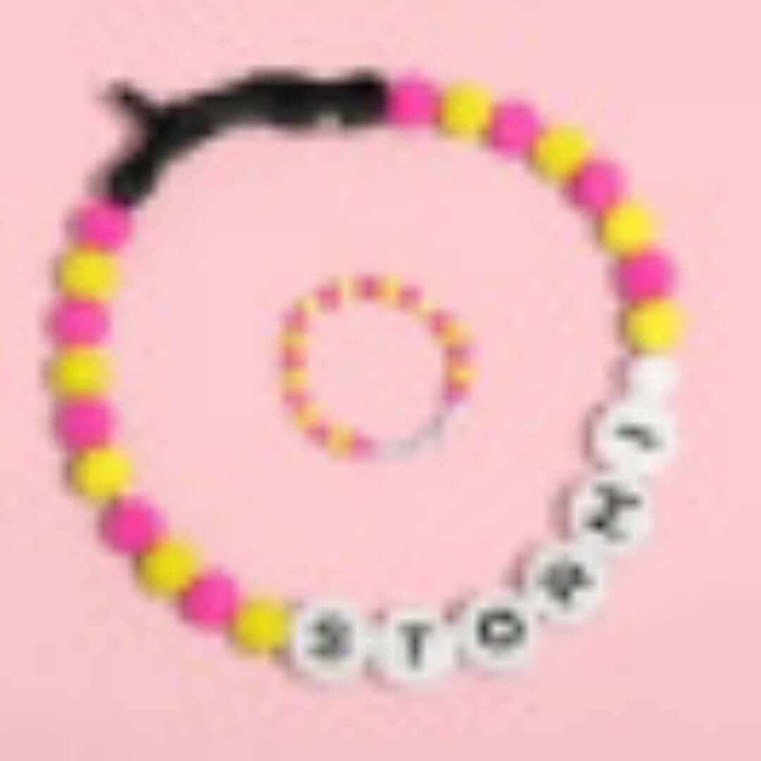 Custom Pet Beaded Name Collar – Set