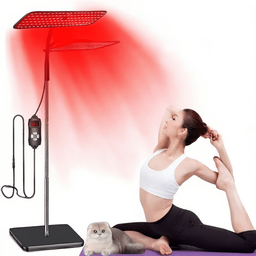 Red Light Therapy Lamp - 660nm 850nm Infrared with Adjustable Stand