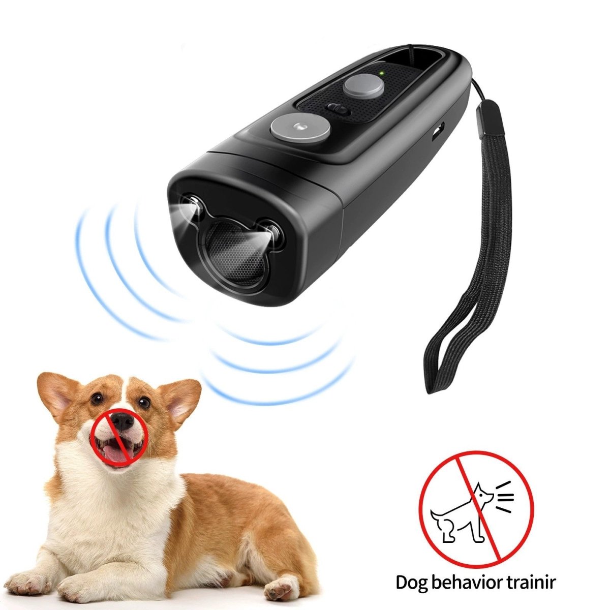 Ultrasonic Anti - Barking Device | Rechargeable Long - Range Dog Repeller