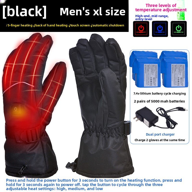 Rechargeable Heated Gloves – Windproof & Water - Resistant Unisex