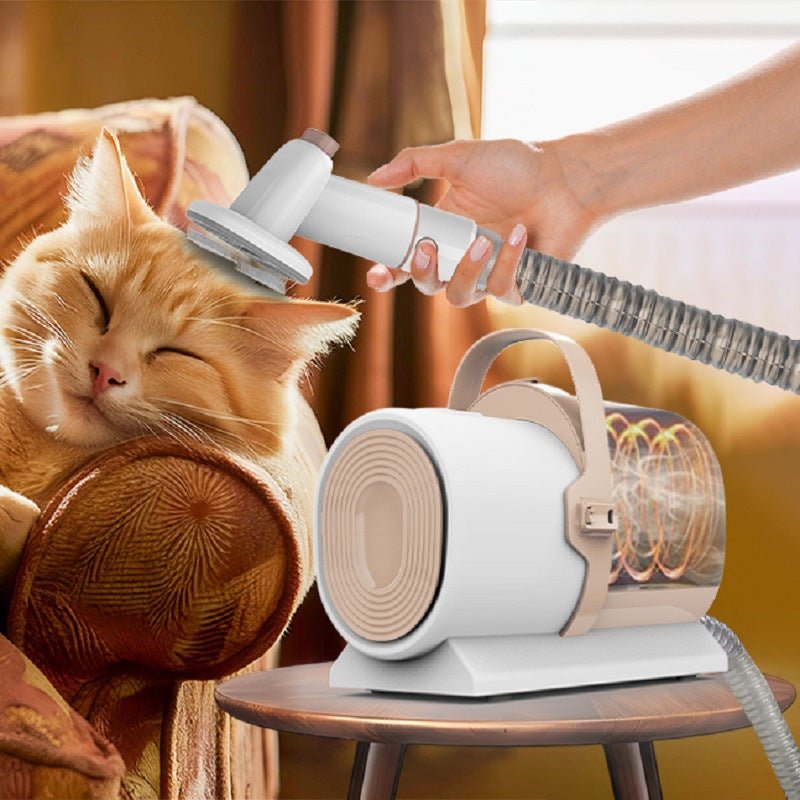 Electric Pet Hair Remover Vacuum Cleaner | Quiet Grooming Tool - ABS