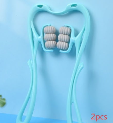 6 - Roller Neck Massager – Ergonomic Swan Design, Blue