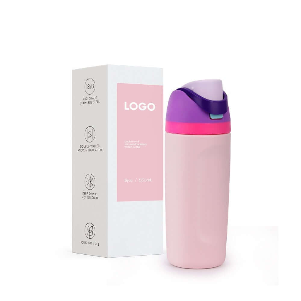 Insulated Stainless Steel Water Bottle with Straw – 16oz - 32oz