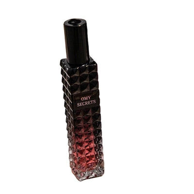 Unisex Body Spray in elegant black and red glass bottle; perfect gift for any occasion.