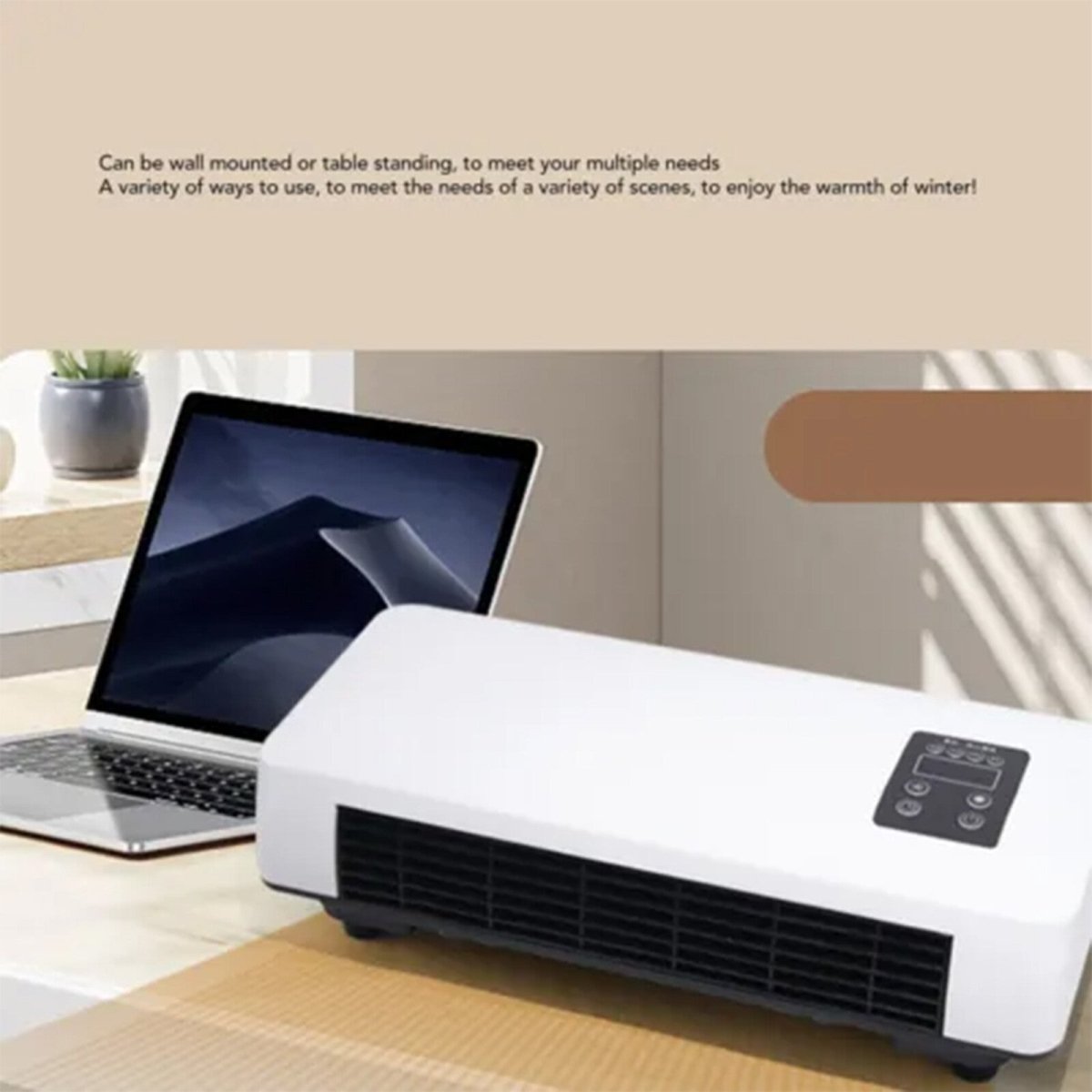Electric Wall Heater Air Conditioner Wall Mounted Space Heater Fast Heating - DoubleJoy Store