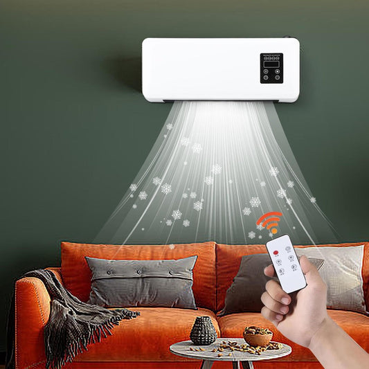 Electric Wall Heater Air Conditioner Wall Mounted Space Heater Fast Heating - DoubleJoy Store