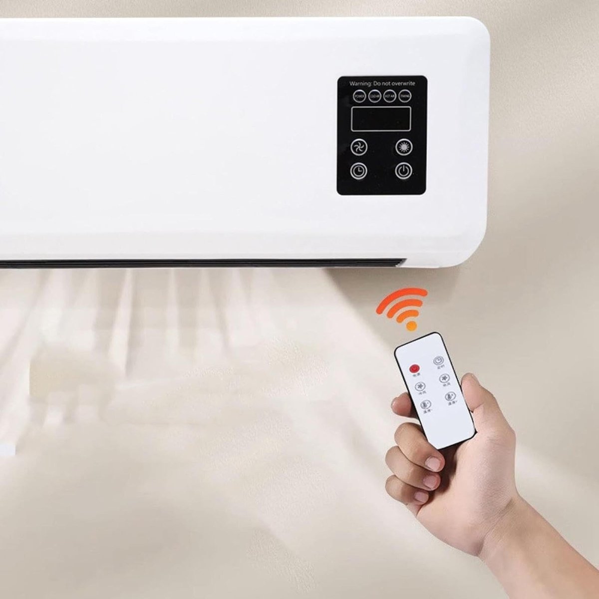 Electric Wall Heater Air Conditioner Wall Mounted Space Heater Fast Heating - DoubleJoy Store