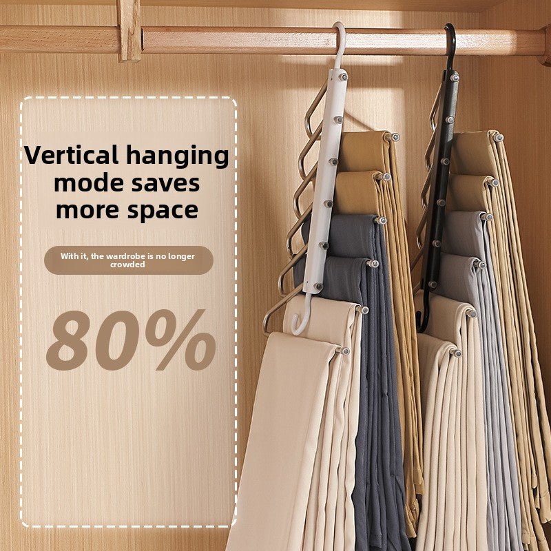 Stainless Steel Pants Hanger | Foldable Anti - Slip Trouser Rack