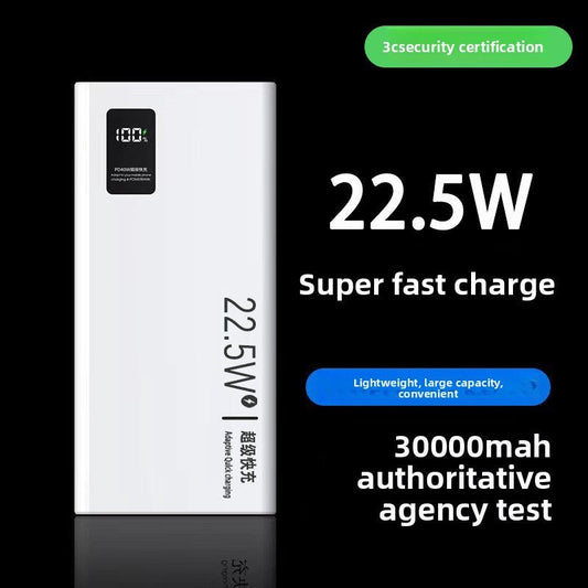 Portable Power Bank | 30000mAh 22.5W Fast Charging LCD Display Charger