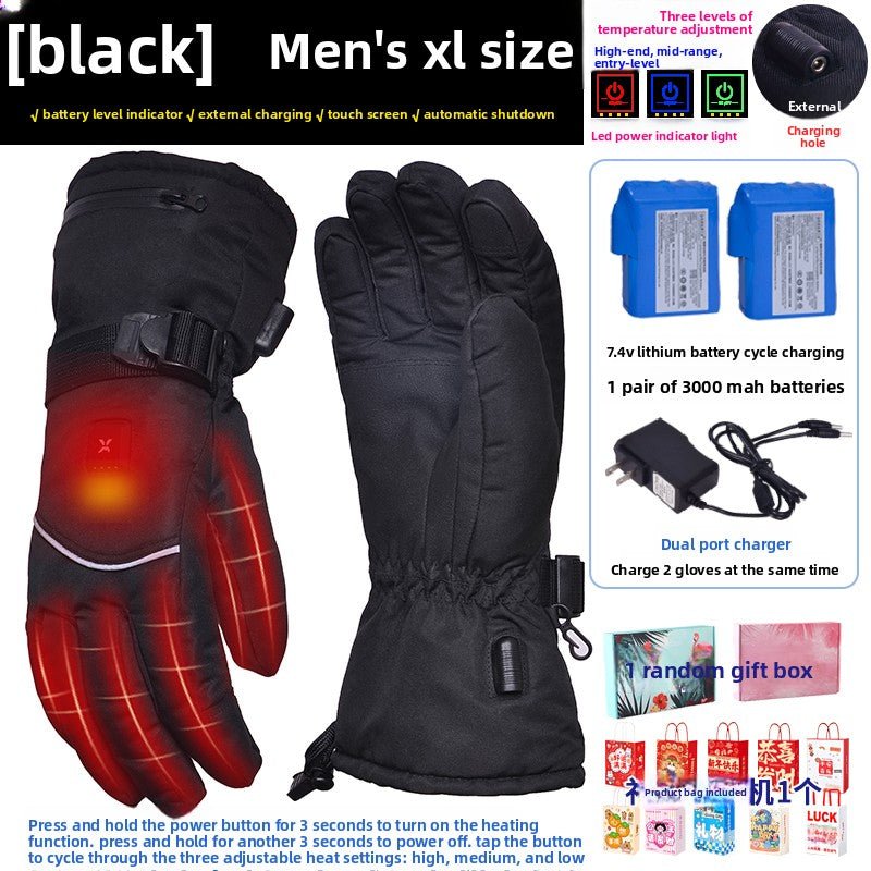 Rechargeable Heated Gloves – Windproof & Water - Resistant Unisex
