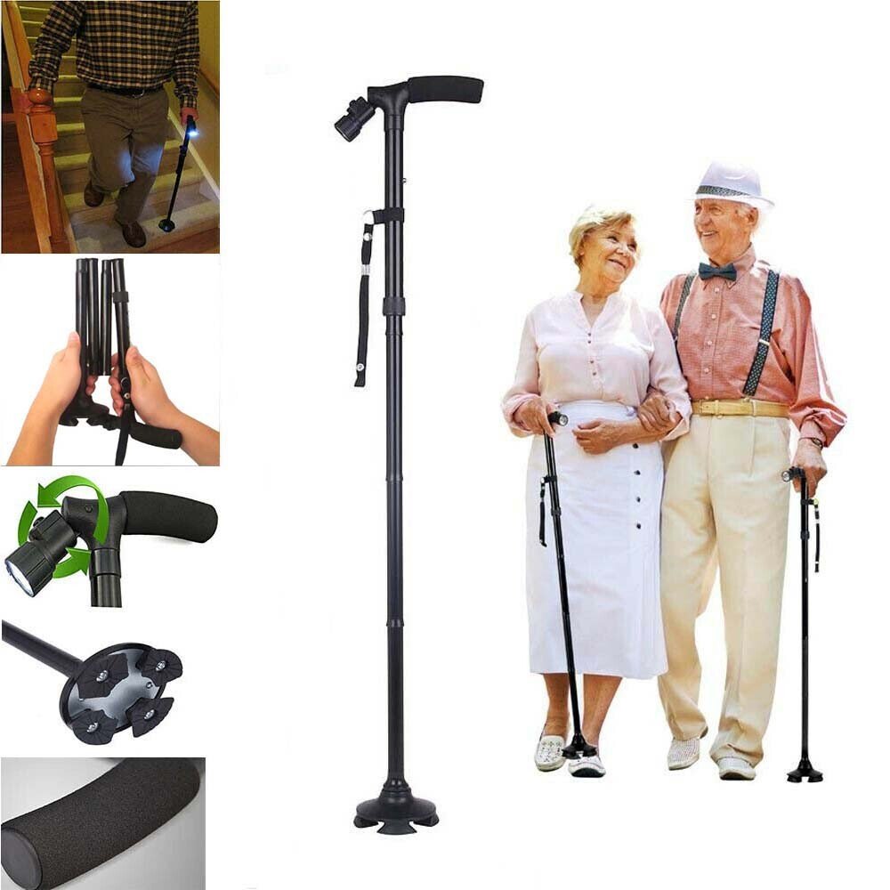 Folding LED Walking Stick Cane - DoubleJoy Store