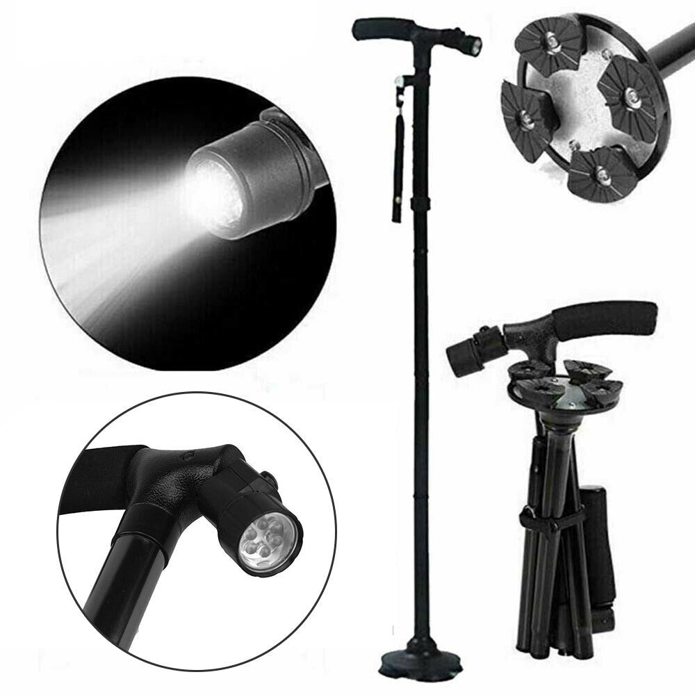 Folding LED Walking Stick Cane - DoubleJoy Store