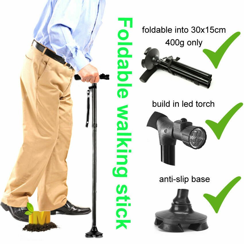 Folding LED Walking Stick Cane - DoubleJoy Store