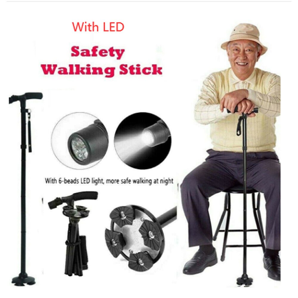 Folding LED Walking Stick Cane - DoubleJoy Store