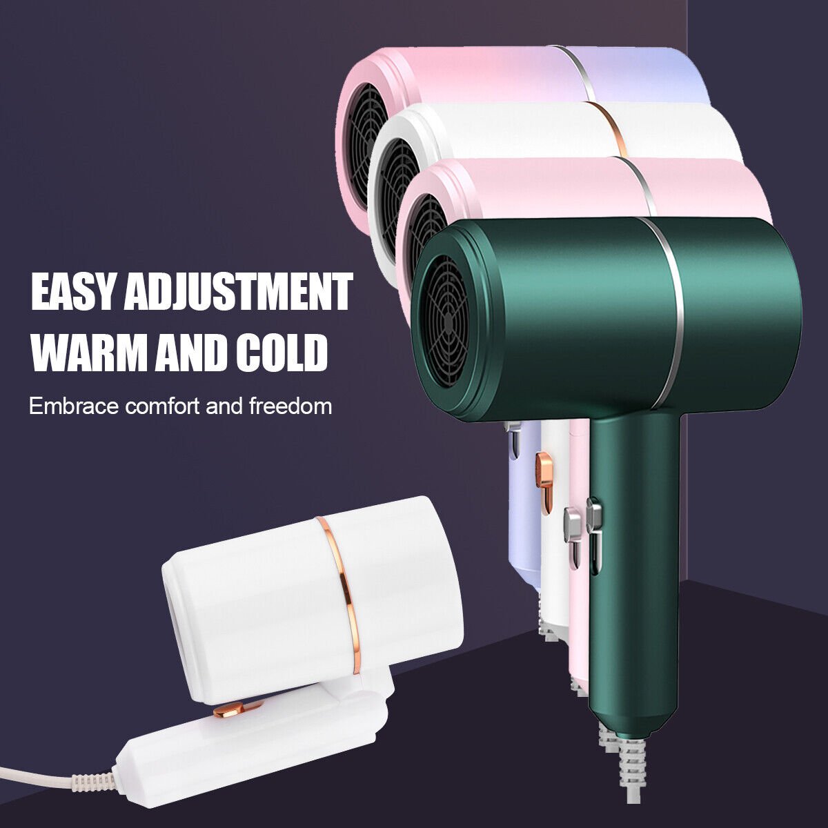 Professional Foldable Ionic Hair Dryer - DoubleJoy Store
