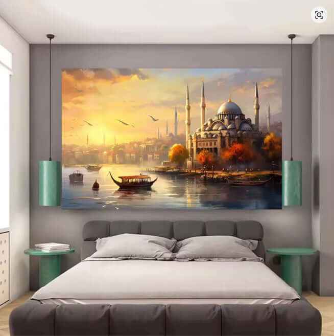 Living Room Decorative Painting: Frameless