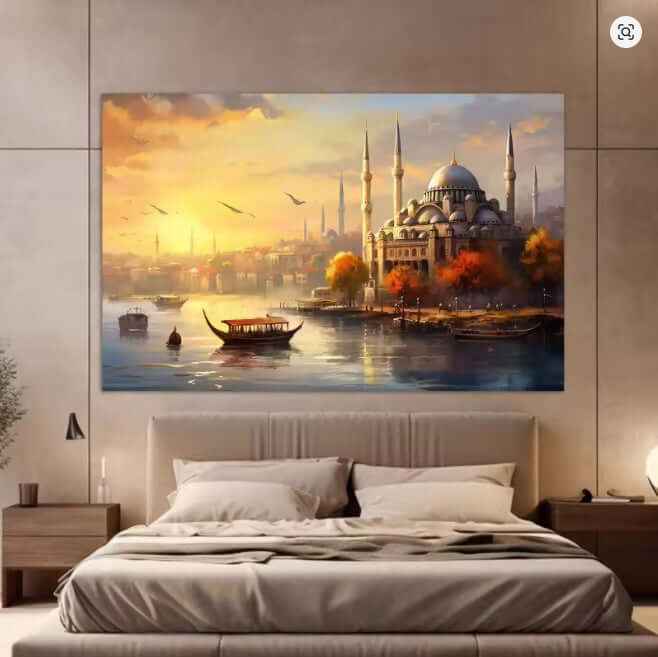 Living Room Decorative Painting: Frameless