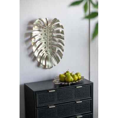 Modern Gold Metal Wall Art: Leaf Free🚚USA