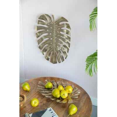 Modern Gold Metal Wall Art: Leaf Free🚚USA