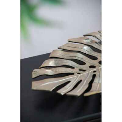 Modern Gold Metal Wall Art: Leaf Free🚚USA